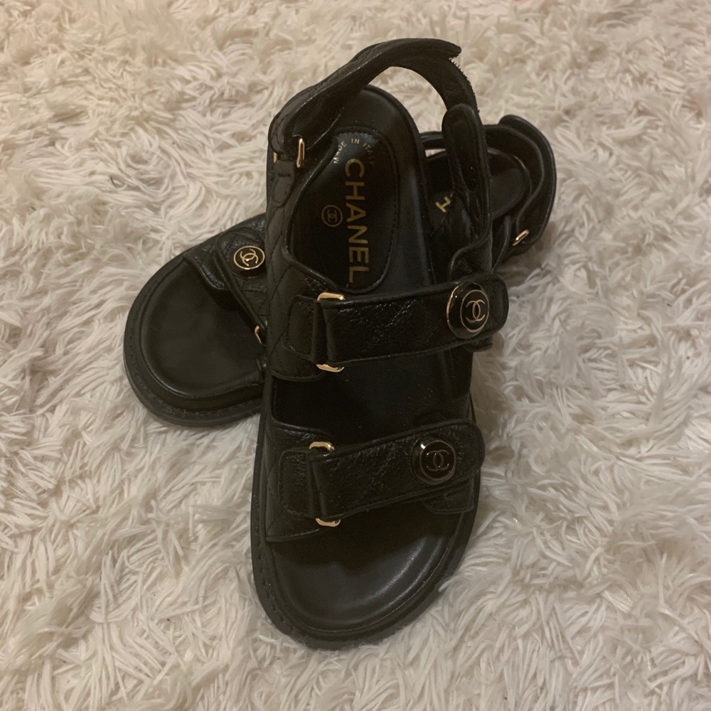Authentic Chanel Sandals Sz 41